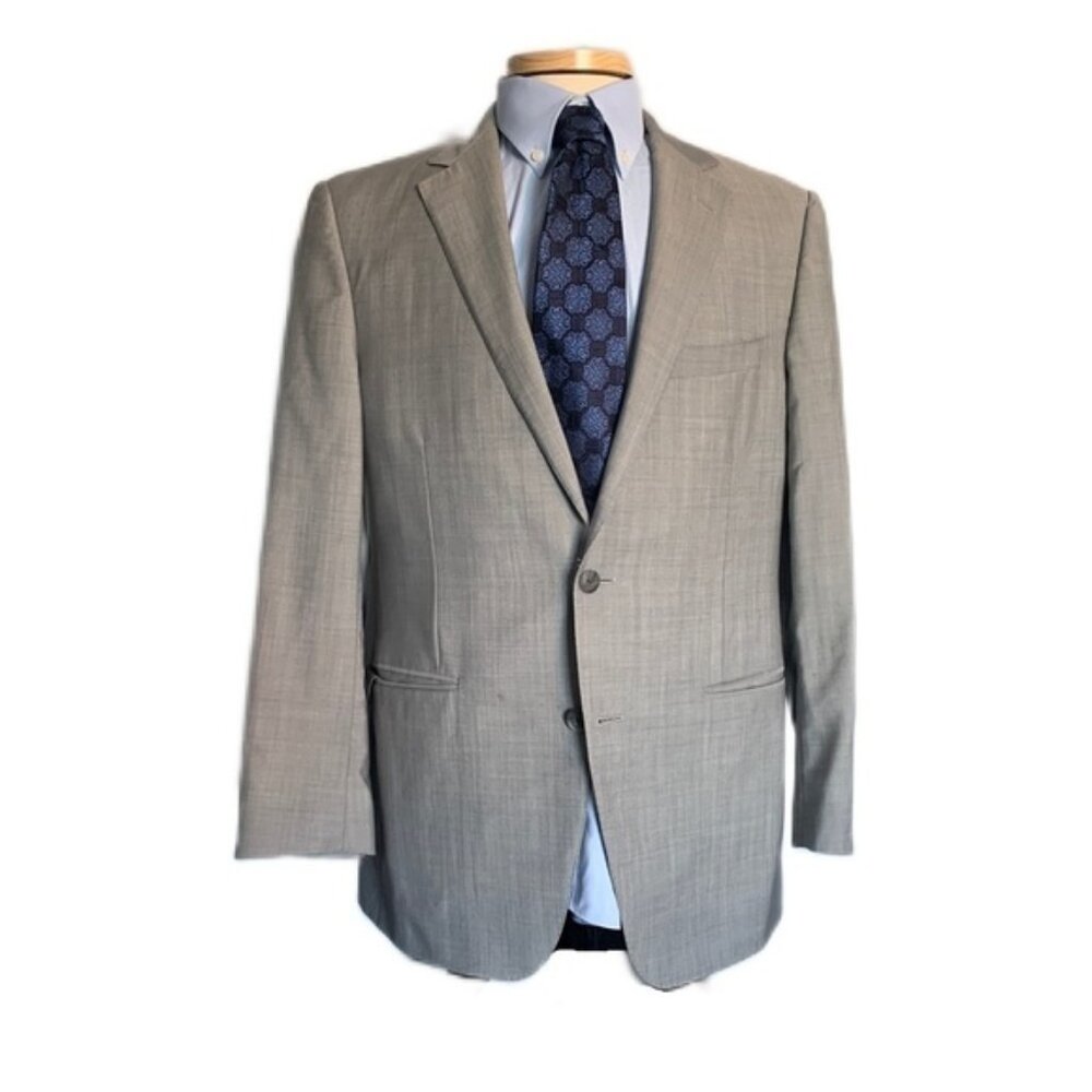 Samuelsohn Performace 42R Gray Two Vent Two Button